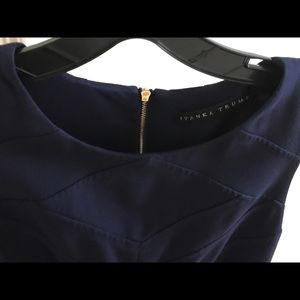 Ivanka Trump Navy Blue A Line Shift